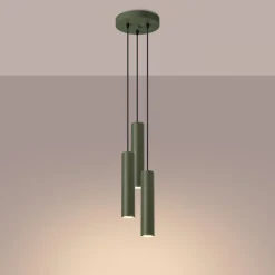 Sale MyMobel Sollux Lámpara colgante LAGOS 3P verde oliva N/A