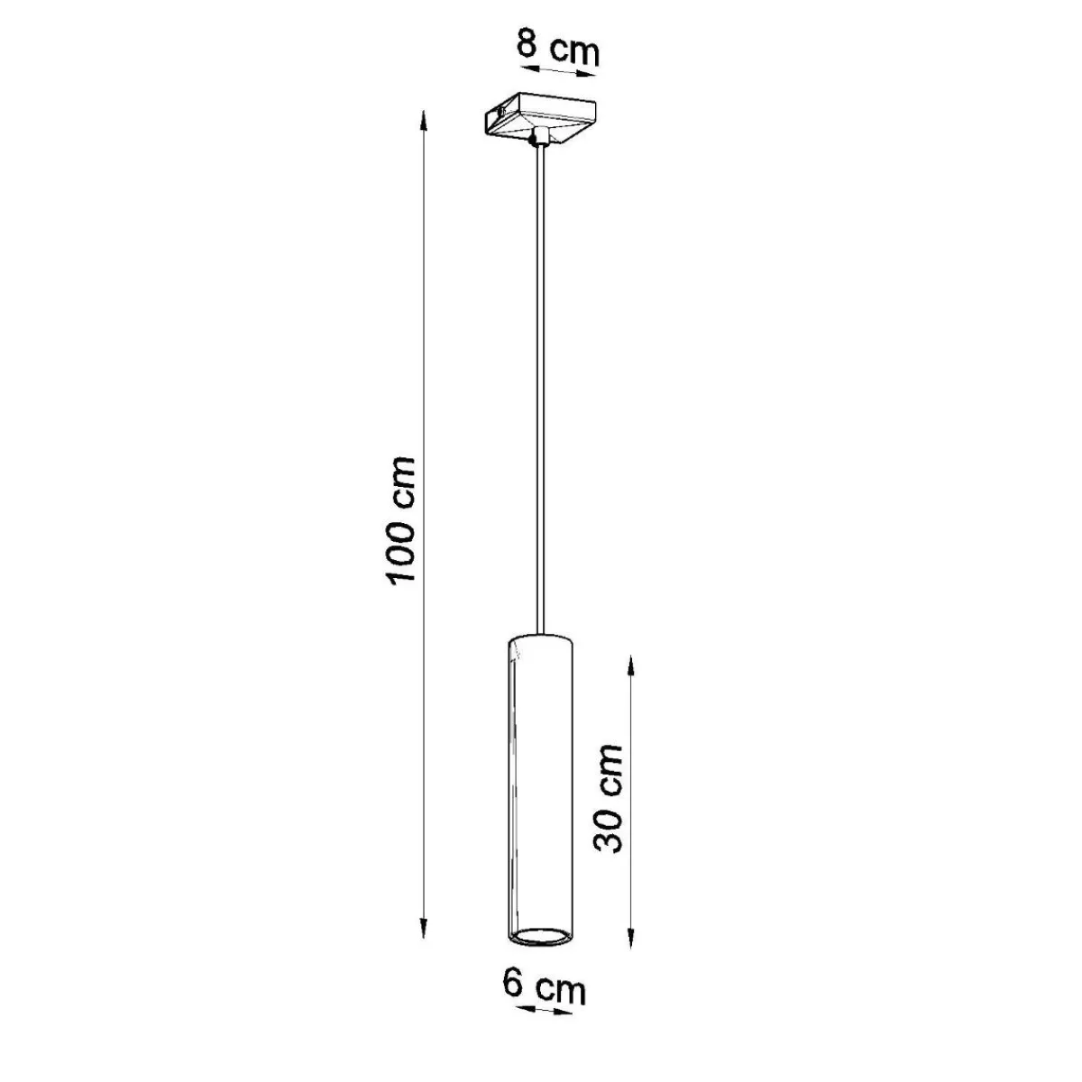 Clearance MyMobel Sollux Lámpara colgante LAGOS 1 blanco
