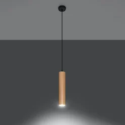 Best MyMobel Sollux Lámpara colgante LINO madera