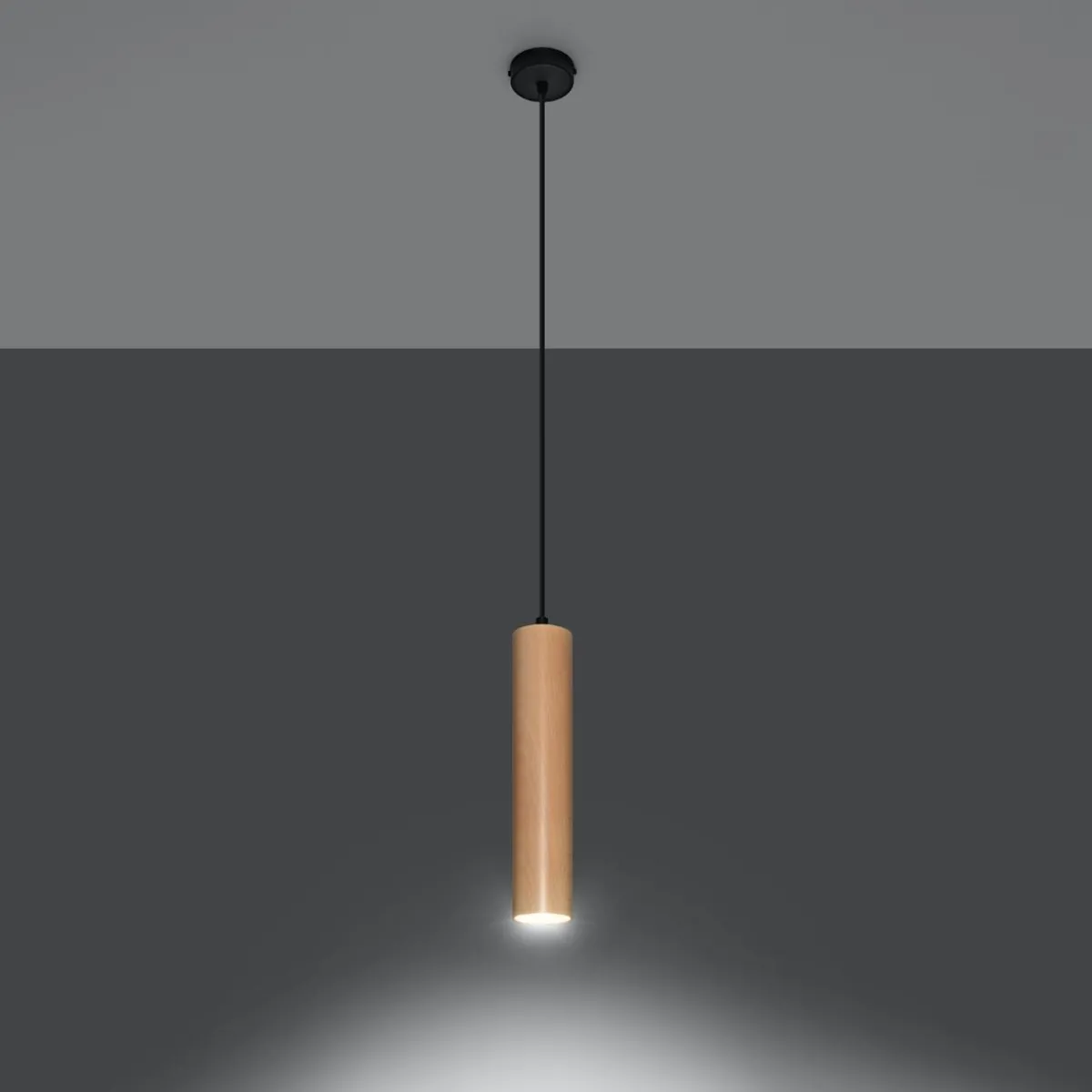Best MyMobel Sollux Lámpara colgante LINO madera