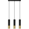 Fashion MyMobel Sollux Lámpara colgante LOOPEZ 3L negro/dorado
