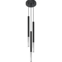Outlet MyMobel Sollux Lámpara colgante MOZAICA 3P negro/cromo