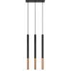 Online MyMobel Sollux Lámpara colgante MOZAICA 3L negro/cobre
