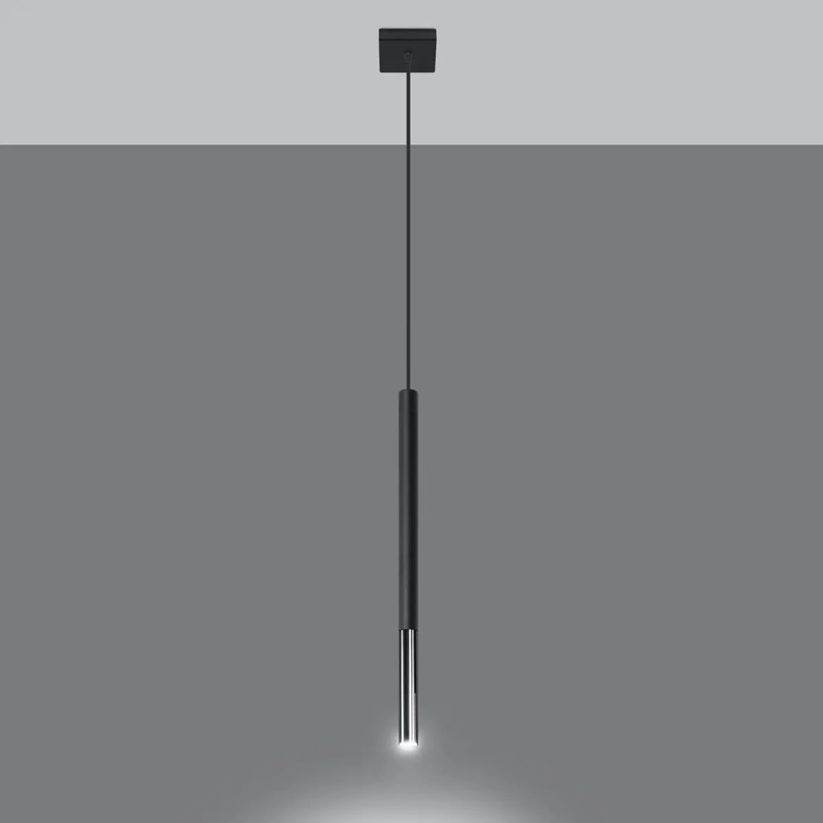 Fashion MyMobel Sollux Lámpara colgante MOZAICA 1 negro/cromo