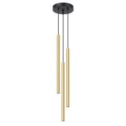 Outlet MyMobel Sollux Lámpara colgante PASTELO 3P oro pulido