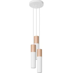Discount MyMobel Sollux Lámpara colgante PABLO 3P blanca