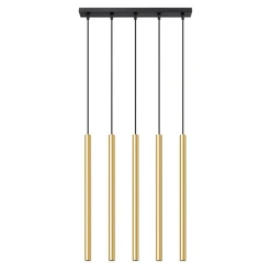 Clearance MyMobel Sollux Lámpara colgante PASTELO 5L oro pulido