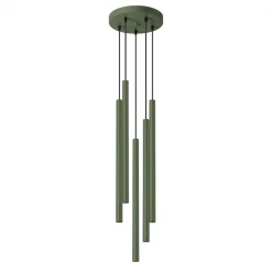 Discount MyMobel Sollux Lámpara colgante PASTELO 5P verde oliva N/A
