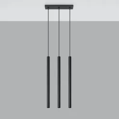 Clearance MyMobel Sollux Lámpara colgante PASTELO 3 negro