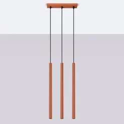 Best MyMobel Sollux Lámpara colgante PASTELO 3 rojo ocre N/A