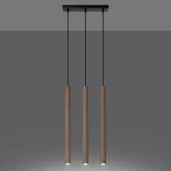 New MyMobel Sollux Lámpara colgante PASTELO 3L madera