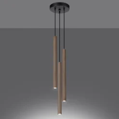 New MyMobel Sollux Lámpara colgante PASTELO 3P madera
