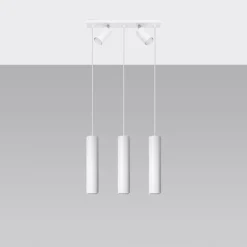 Hot MyMobel Sollux Lámpara colgante RING 3 blanca
