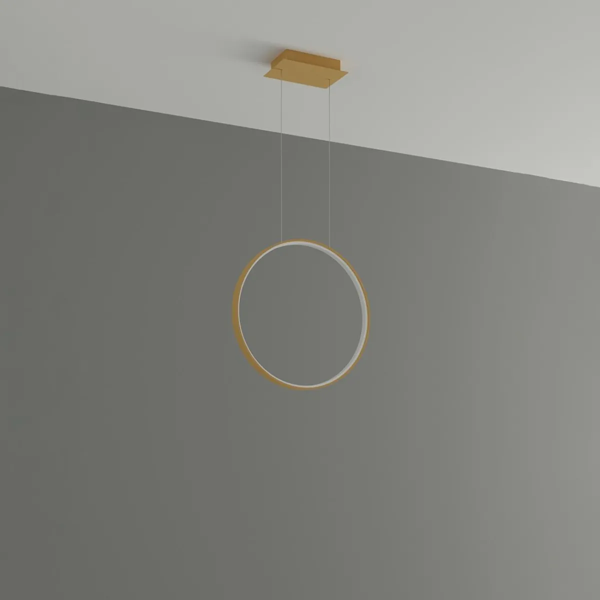 Sale MyMobel Sollux Lámpara colgante RIO 55 LED dorado 3000K 3000K