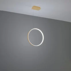 Hot MyMobel Sollux Lámpara colgante RIO 55 LED dorado 4000K 4000K