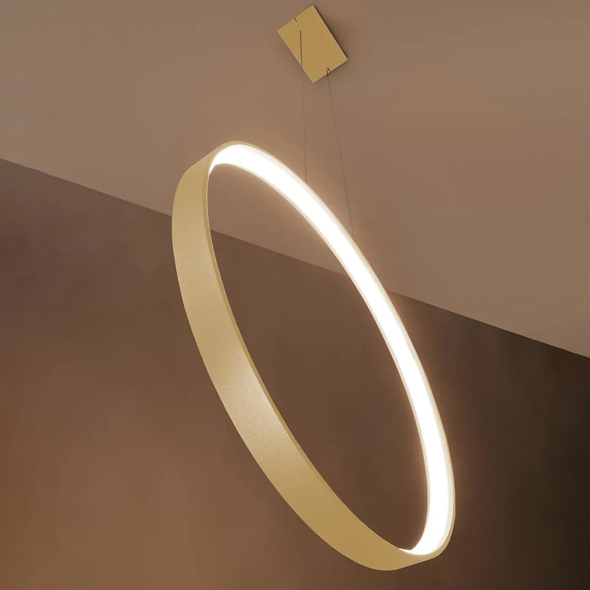 Sale MyMobel Sollux Lámpara colgante RIO 55 LED dorado 3000K 3000K