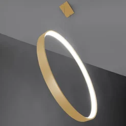Hot MyMobel Sollux Lámpara colgante RIO 55 LED dorado 4000K 4000K