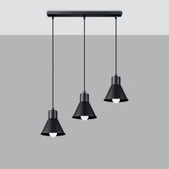 Outlet MyMobel Sollux Lámpara colgante TALEJA 3 negra [E27]