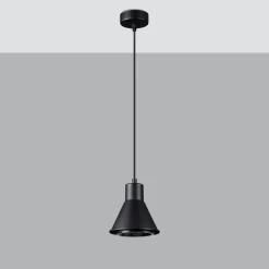 Discount MyMobel Sollux Lámpara colgante TALEJA 1 negra [ES111]