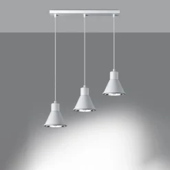 Outlet MyMobel Sollux Lámpara colgante TALEJA 3 blanca [ES111]
