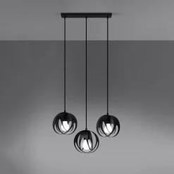 Best MyMobel Sollux Lámpara colgante TULOS 3L negra
