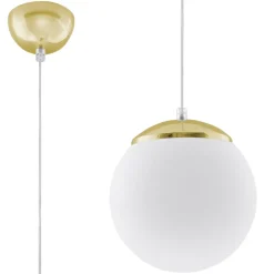 Clearance MyMobel Sollux Lámpara colgante UGO 20 dorada