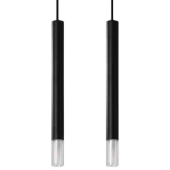 Clearance MyMobel Sollux Lámpara colgante WEZYR 2 negra