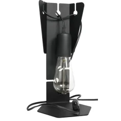 Hot MyMobel Sollux Lámpara de mesa ARBY negra
