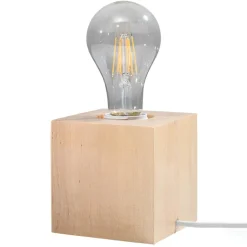 Sale MyMobel Sollux Lámpara de mesa ARIZ madera