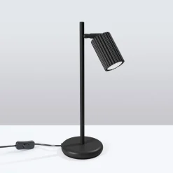 Online MyMobel Sollux Lámpara de mesa KARBON negra N/A