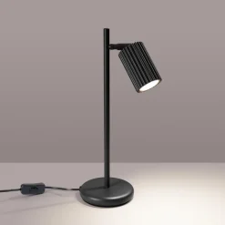 Online MyMobel Sollux Lámpara de mesa KARBON negra N/A