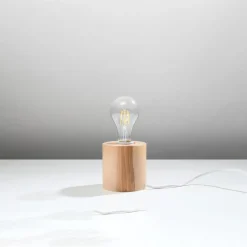 Hot MyMobel Sollux Lámpara de mesa SALGADO madera