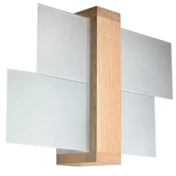 Sale MyMobel Sollux Lámpara de pared FENIKS 1 madera natural