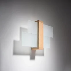 Sale MyMobel Sollux Lámpara de pared FENIKS 1 madera natural