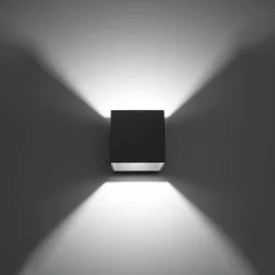 Online MyMobel Sollux Lámpara de pared QUAD 1 antracita