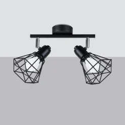Online MyMobel Sollux Lámpara de techo ARTEMIS 2 negro