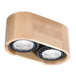Discount MyMobel Sollux Lámpara de techo BASIC 2 madera natural
