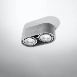 Clearance MyMobel Sollux Lámpara de techo BASIC 2 hormigón