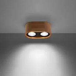 Discount MyMobel Sollux Lámpara de techo BASIC 2 madera natural