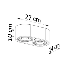 Discount MyMobel Sollux Lámpara de techo BASIC 2 madera natural