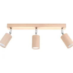 Best MyMobel Sollux Lámpara de techo BERG 3 madera natural