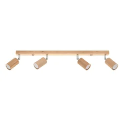 Sale MyMobel Sollux Lámpara de techo BERG 4 madera natural