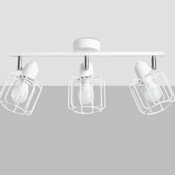 Sale MyMobel Sollux Lámpara de techo BELUCI 3 blanca