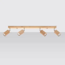 Sale MyMobel Sollux Lámpara de techo BERG 4 madera natural