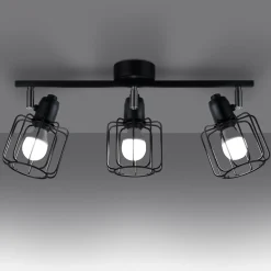 Fashion MyMobel Sollux Lámpara de techo BELUCI 3 negro