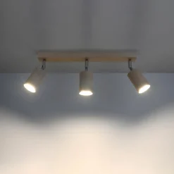 Best MyMobel Sollux Lámpara de techo BERG 3 madera natural