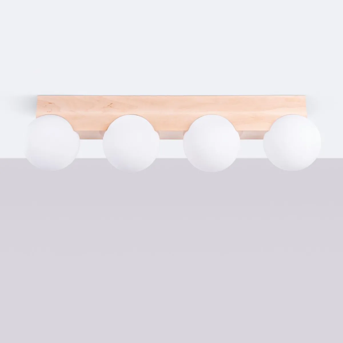 Sale MyMobel Sollux Lámpara de techo BULBO 4 madera natural No aplicable