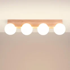 Sale MyMobel Sollux Lámpara de techo BULBO 4 madera natural No aplicable