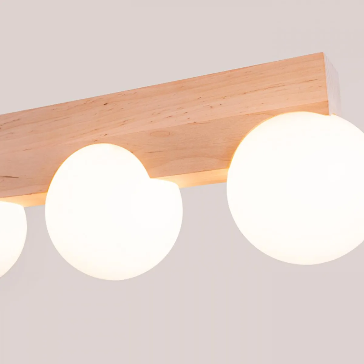 Sale MyMobel Sollux Lámpara de techo BULBO 4 madera natural No aplicable