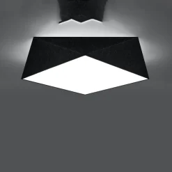Clearance MyMobel Sollux Lámpara de techo HEXA 45 negra
